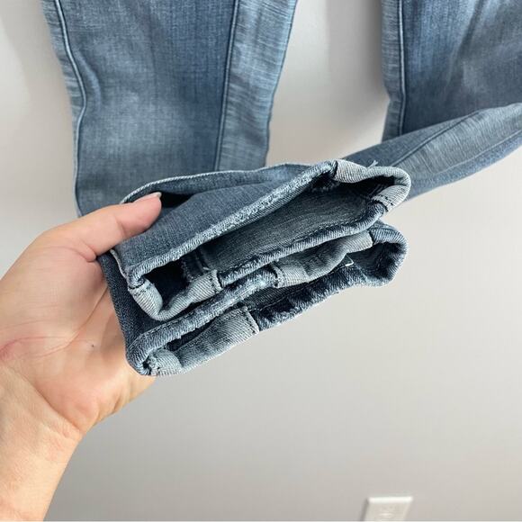 Good American Women’s Good Waist Two Tone Denim Jeans High Rise Skinny Blue 2/26 - Picture 5 of 9